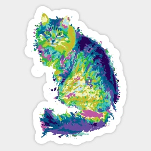 Pop-Art Cat Sticker